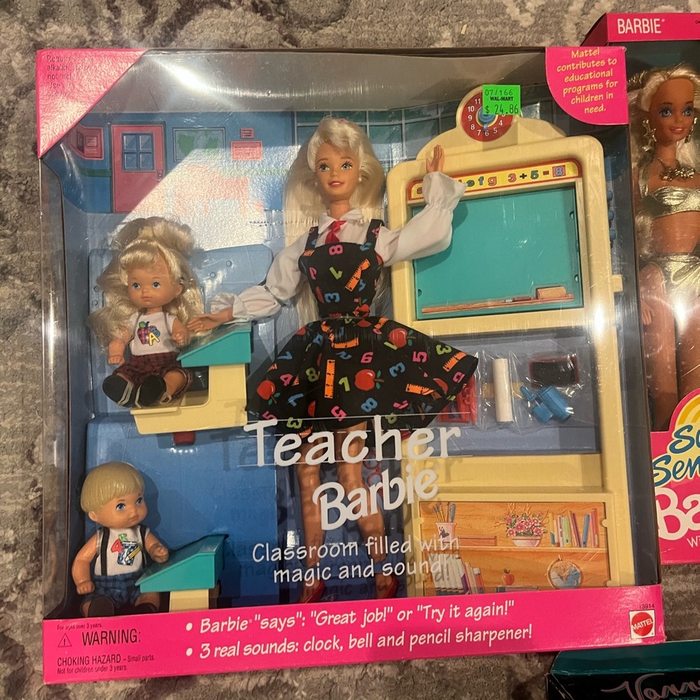 New teacher Barbie set